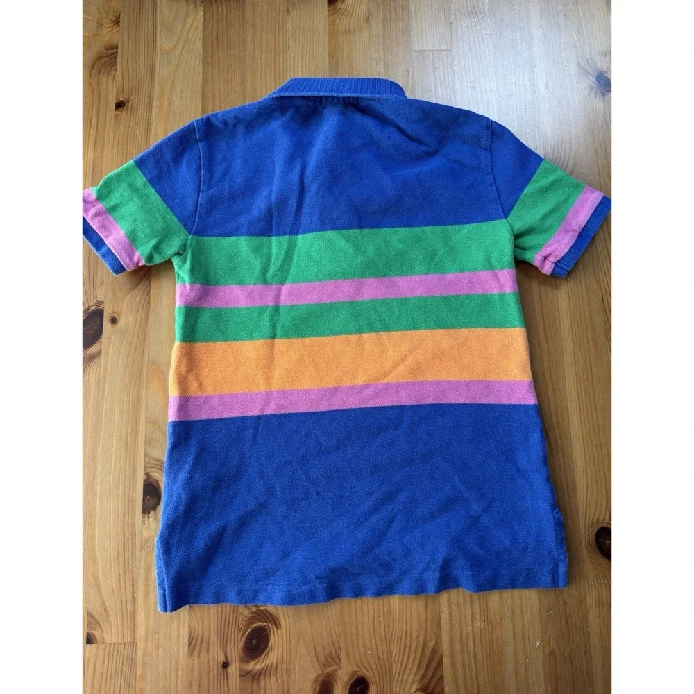 Boys' Polo Ralph Lauren Striped Color Block Polo‎ Shirt Size 8